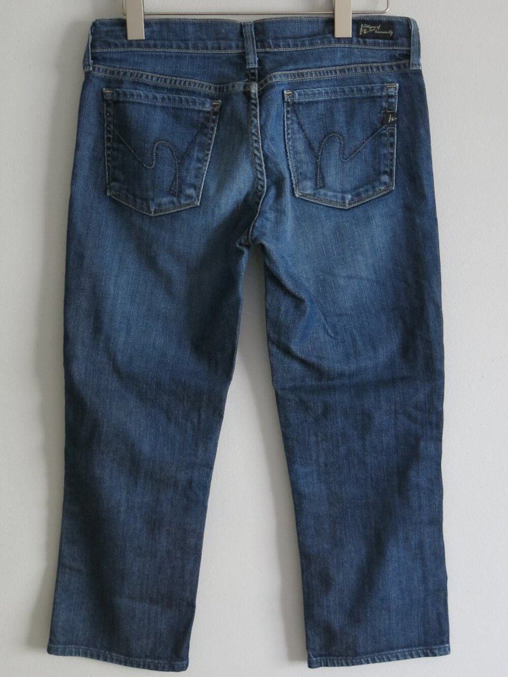 Citizens Of Humanity Kelly #063 Stretch Low Waist Cropped Capri Denim Jeans 28